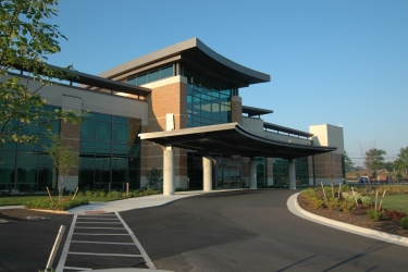 Outside view of Centra Alan B. Pearson Regional Cancer facility