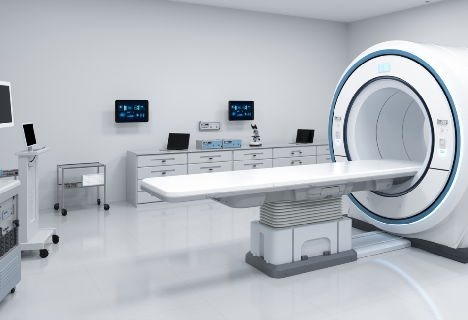 Stock photo of cardiac PET CT scanner