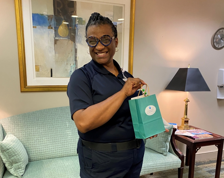 Caregiver Jewel Williams
